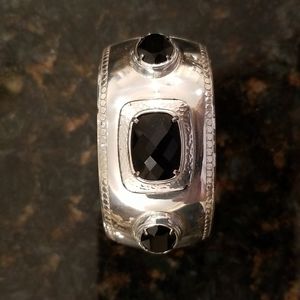 Brighton Your True Color Bangle Silver andBlack